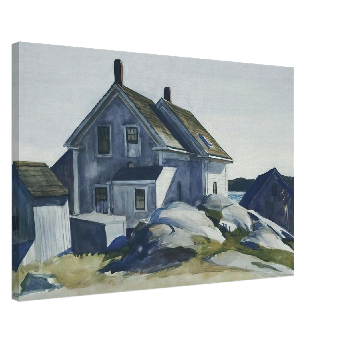 House at the Fort, Gloucester Canvas | Edward Hopper Canvas | Edward Hopper Print