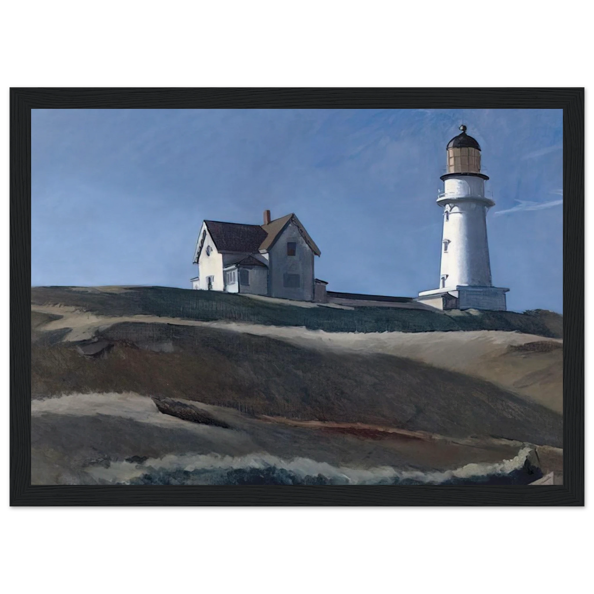 Lighthouse HIll Framed Poster | Edward Hopper Framed Prints Wall Art | Edward Hopper Print