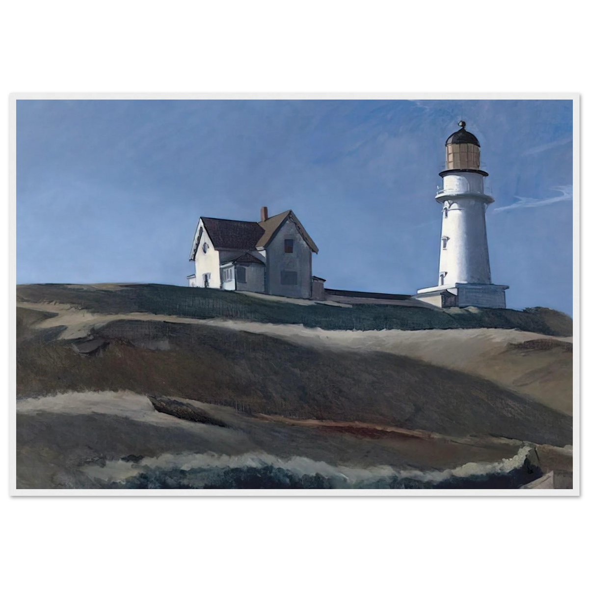 Lighthouse HIll Framed Poster | Edward Hopper Framed Prints Wall Art | Edward Hopper Print