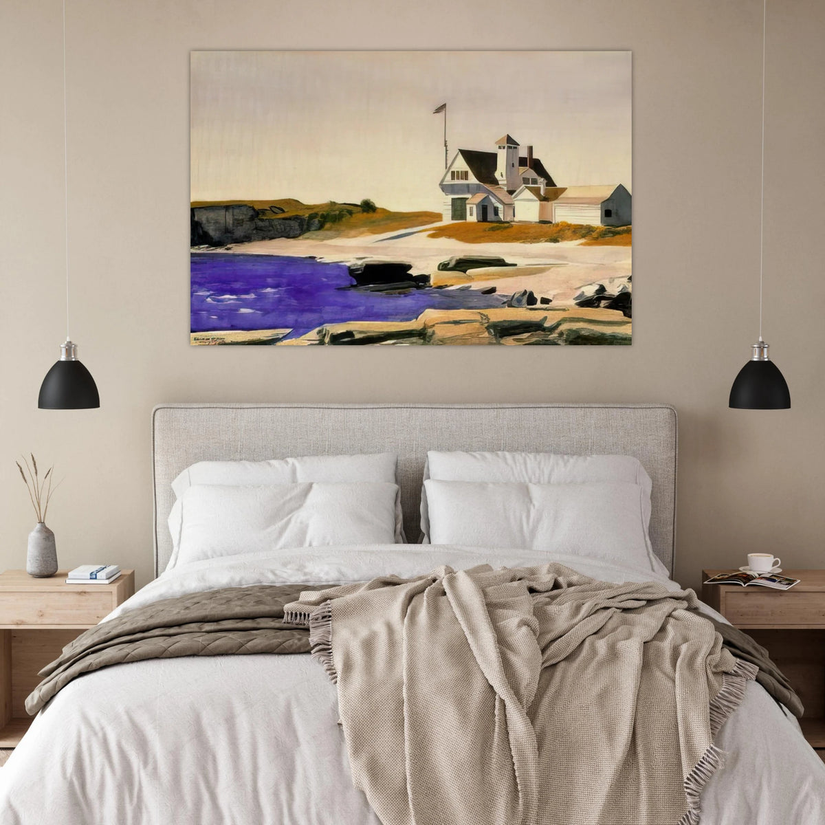 Coast Guard Station, Two Lights, Maine Poster | Edward Hopper Poster | Edward Hopper Print