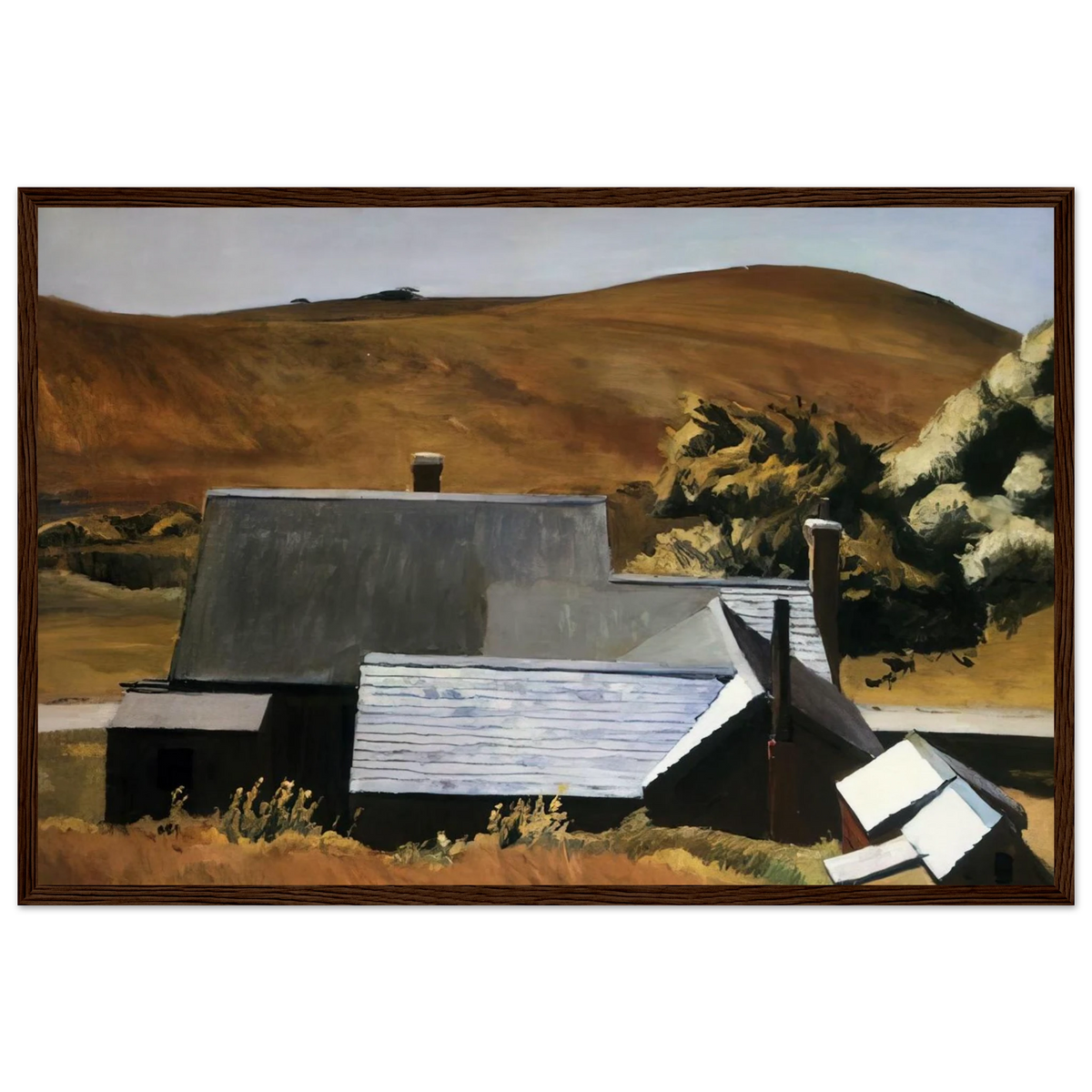 Burly Cobb s House, South Truro Framed Poster | Edward Hopper Framed Prints Wall Art | Edward Hopper Print