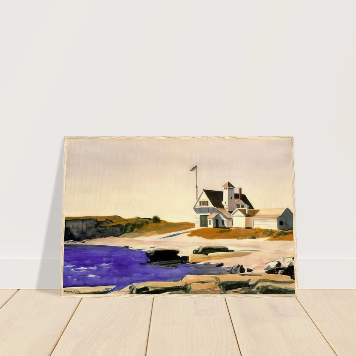 Coast Guard Station, Two Lights, Maine Framed Poster | Edward Hopper Framed Prints Wall Art | Edward Hopper Print