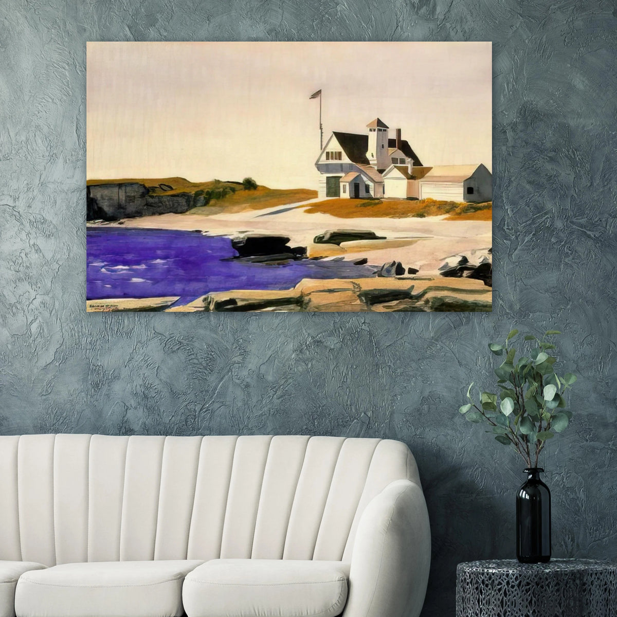 Coast Guard Station, Two Lights, Maine Poster | Edward Hopper Poster | Edward Hopper Print