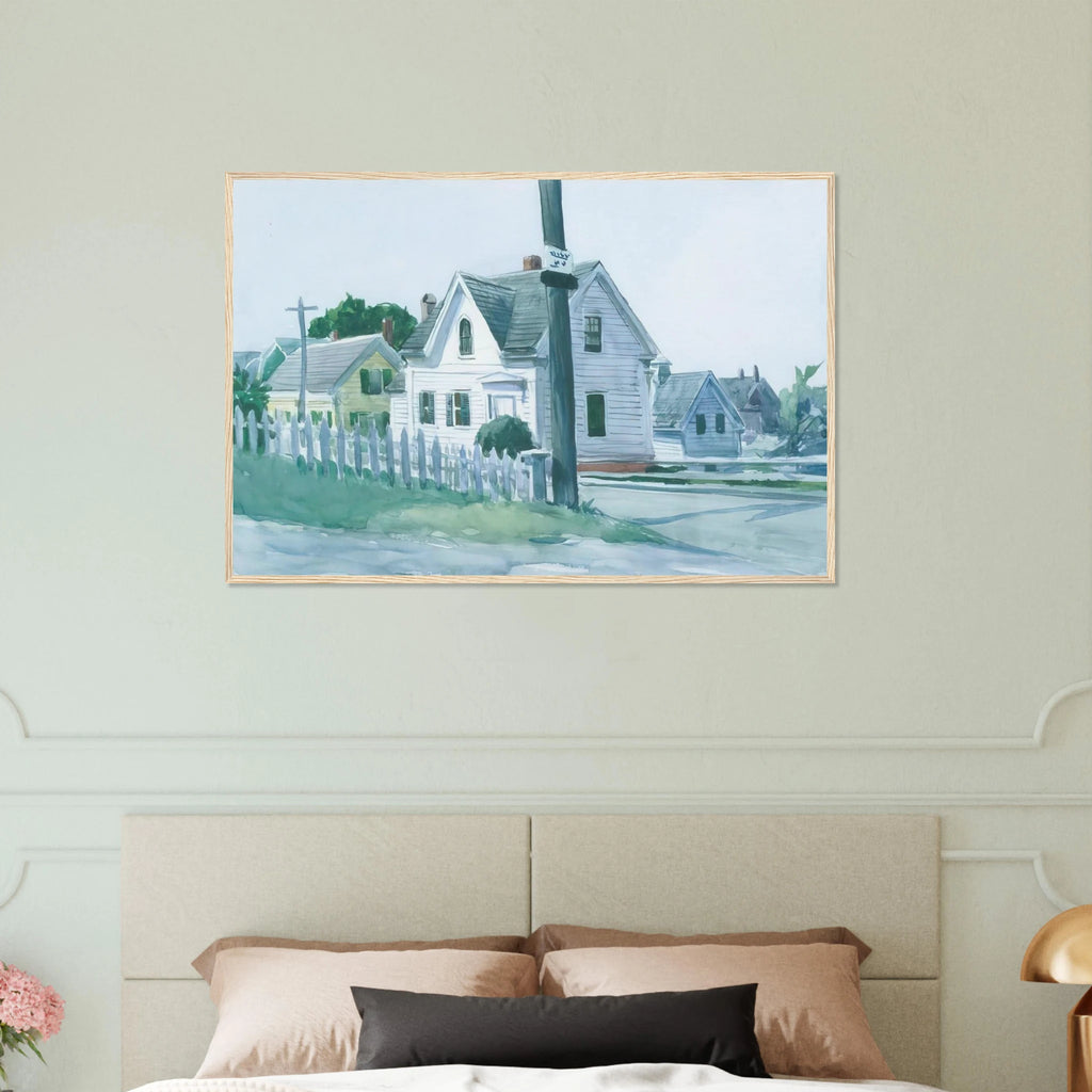 White House with Dormer Window Framed Poster | Edward Hopper Framed Prints Wall Art | Edward Hopper Print