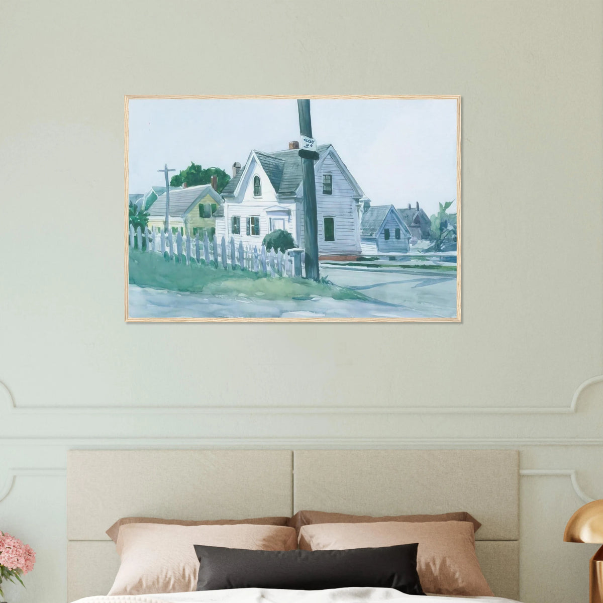 White House with Dormer Window Framed Poster | Edward Hopper Framed Prints Wall Art | Edward Hopper Print