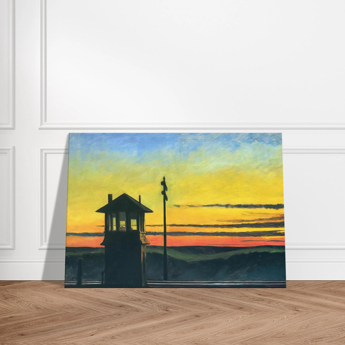 Railroad Sunset Canvas | Edward Hopper Canvas | Edward Hopper Print