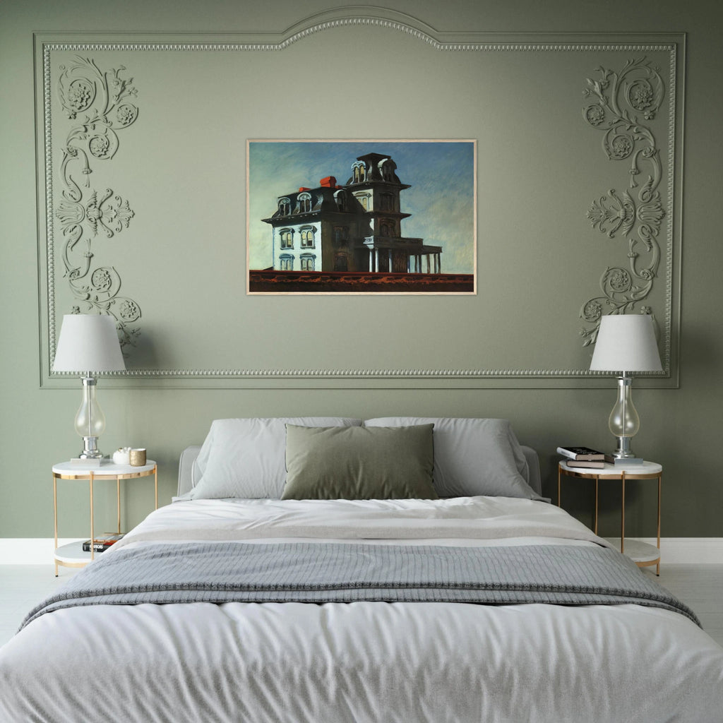House by the Railroad Framed Poster | Edward Hopper Framed Prints Wall Art | Edward Hopper Print