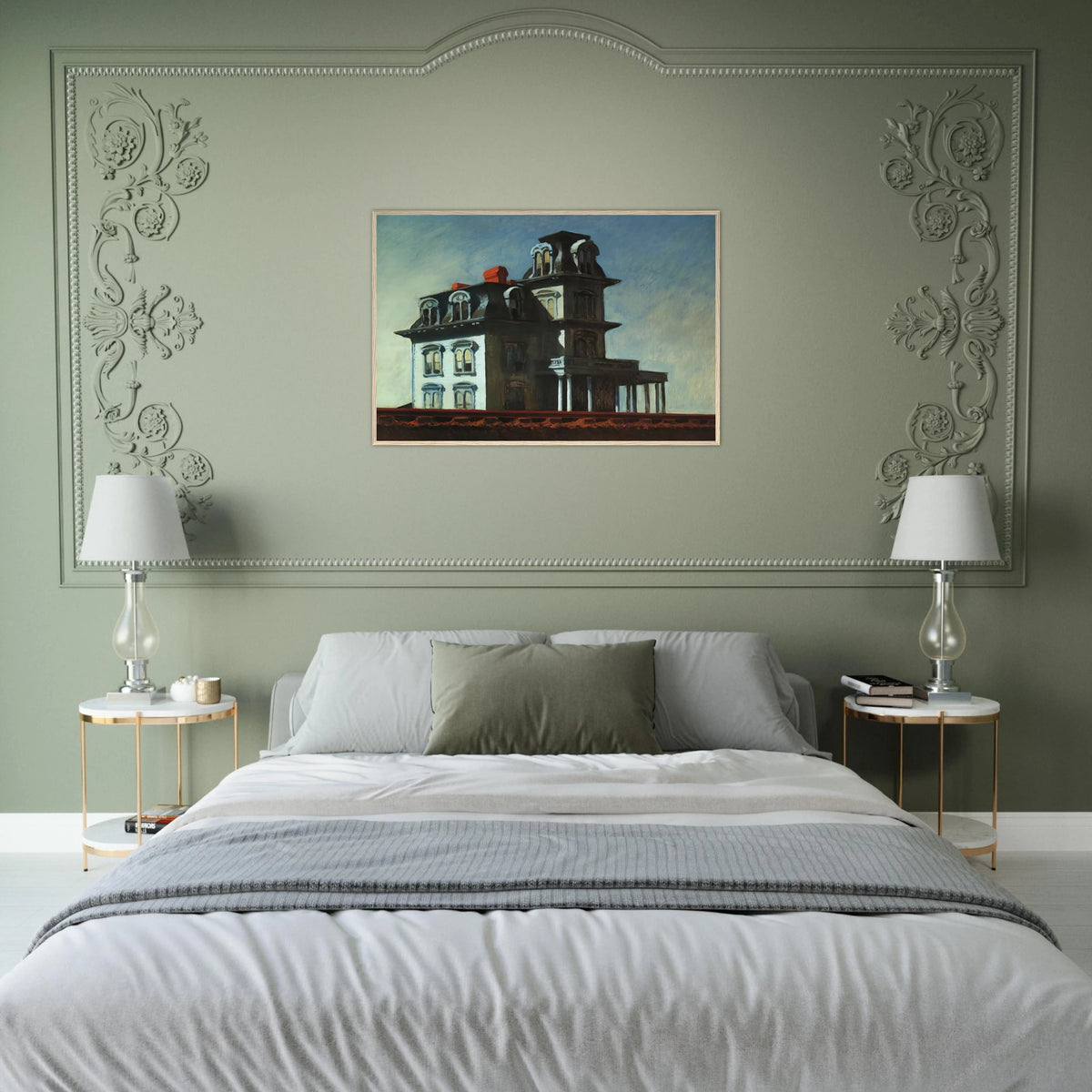 House by the Railroad Framed Poster | Edward Hopper Framed Prints Wall Art | Edward Hopper Print