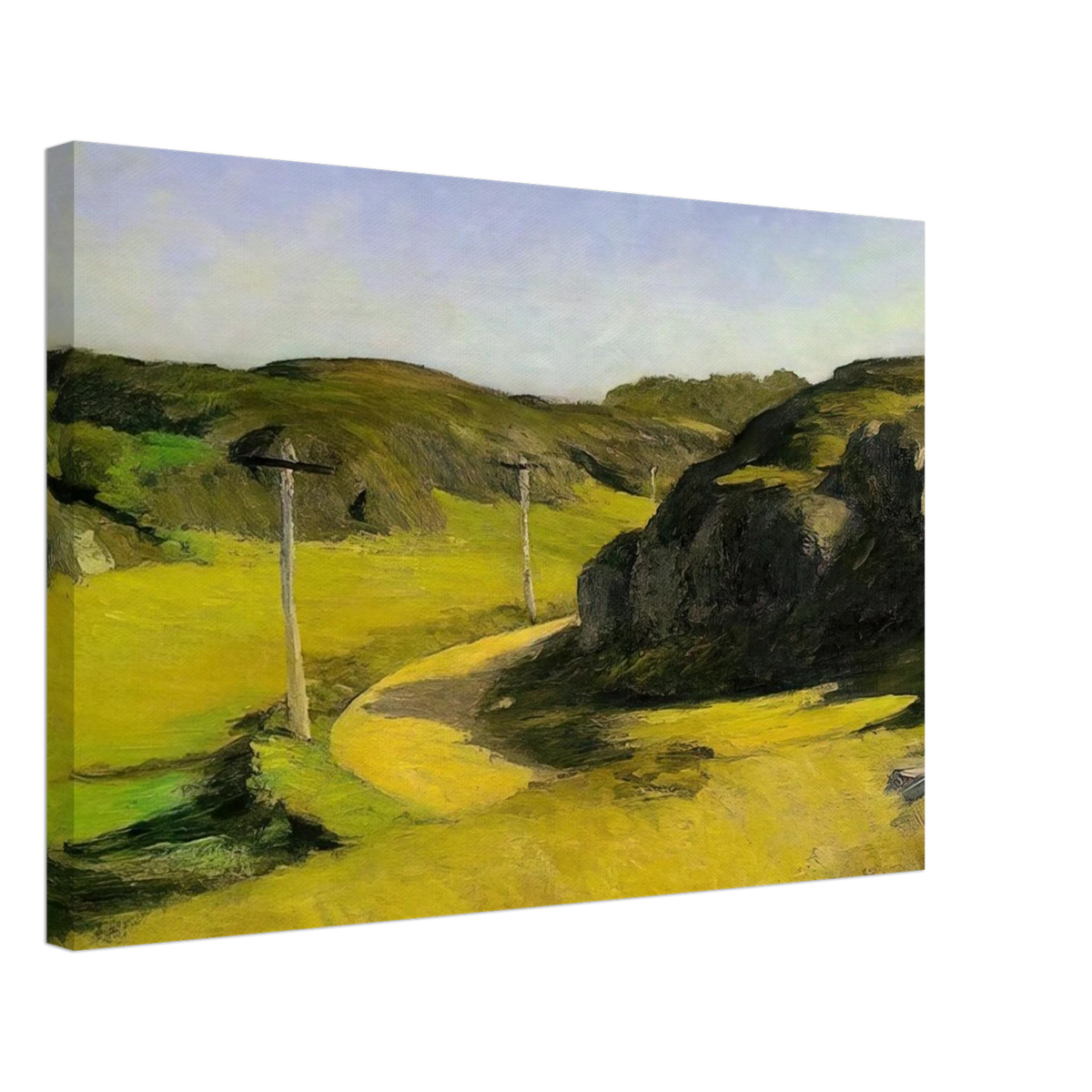 Road in Maine Canvas | Edward Hopper Canvas | Edward Hopper Print