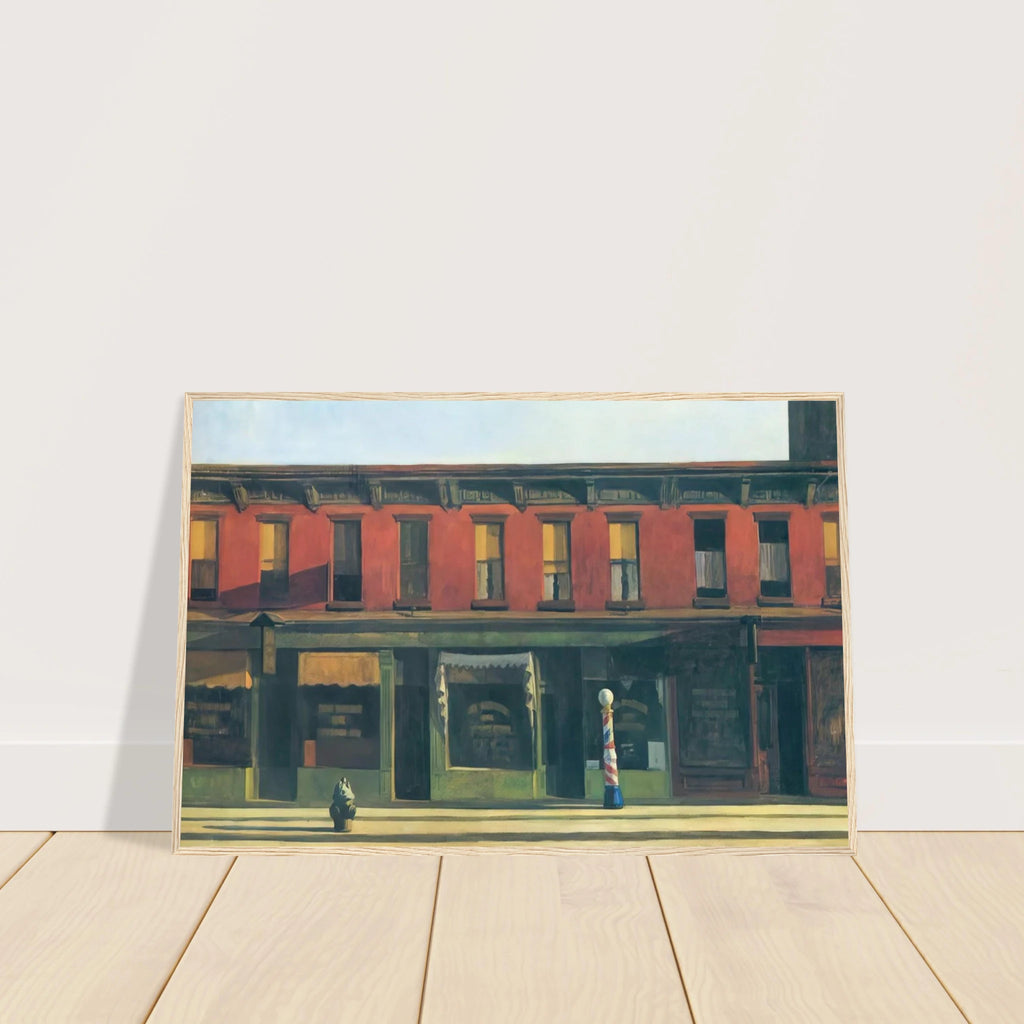 Early Sunday Morning Framed Poster | Edward Hopper Framed Prints Wall Art | Edward Hopper Print