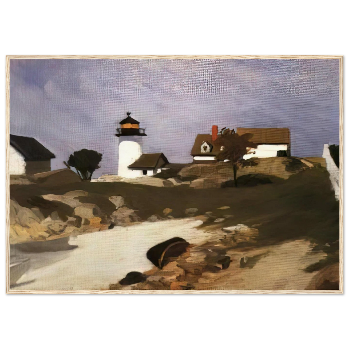 Squam Light Framed Poster | Edward Hopper Framed Prints Wall Art | Edward Hopper Print