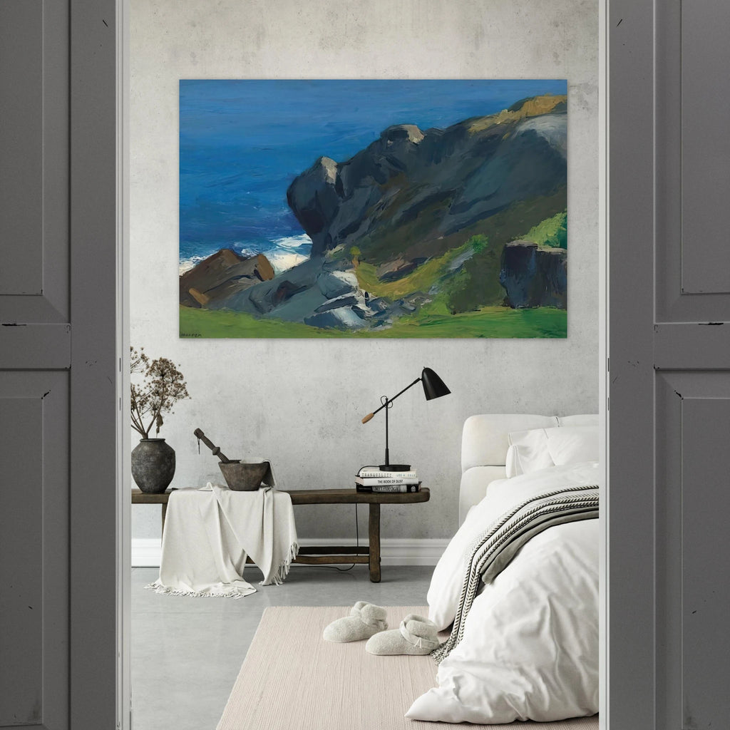Rocky Shore and Sea Poster | Edward Hopper Poster | Edward Hopper Print
