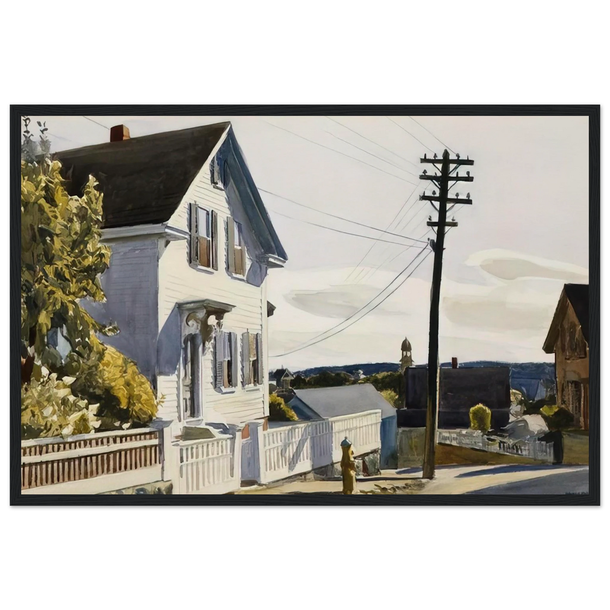 Adam s House Framed Poster | Edward Hopper Framed Prints Wall Art | Edward Hopper Print