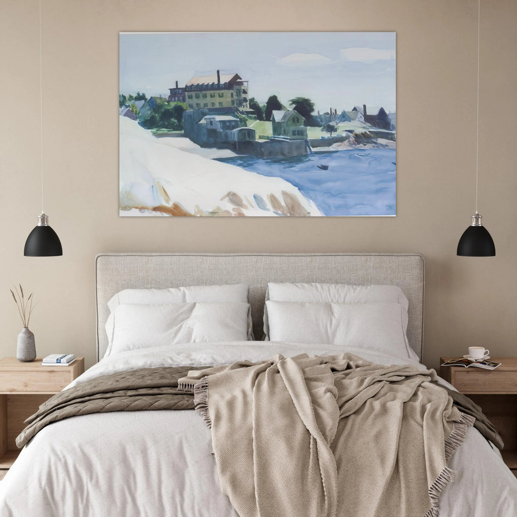 Small Town on Cove Poster | Edward Hopper Poster | Edward Hopper Print