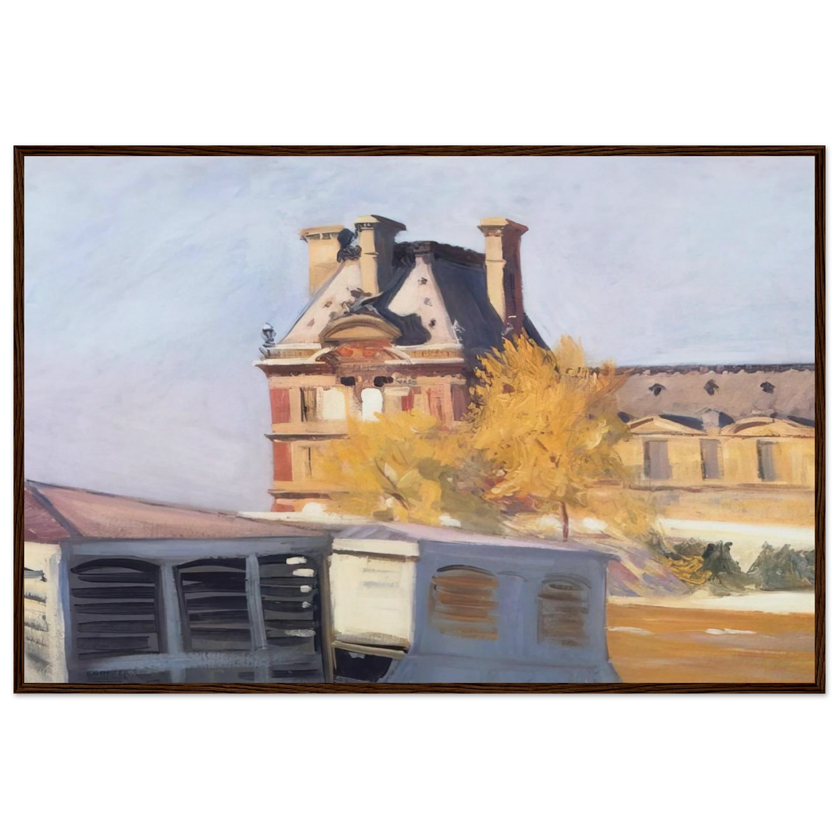 Le Pavillon de Flore Framed Poster | Edward Hopper Framed Prints Wall Art | Edward Hopper Print