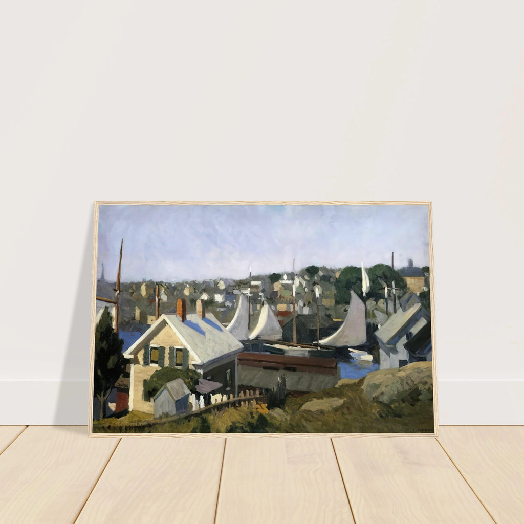 Gloucester Harbor Framed Poster | Edward Hopper Framed Prints Wall Art | Edward Hopper Print