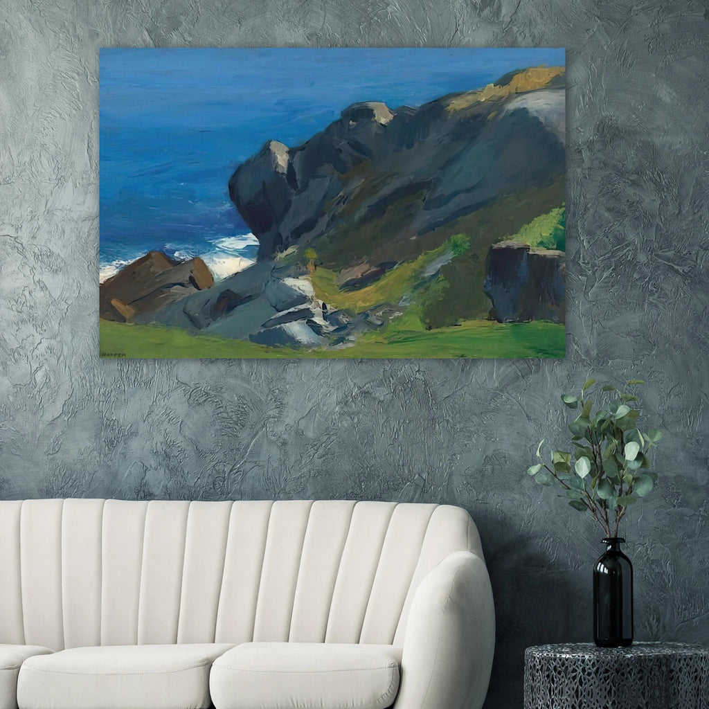 Rocky Shore and Sea Poster | Edward Hopper Poster | Edward Hopper Print