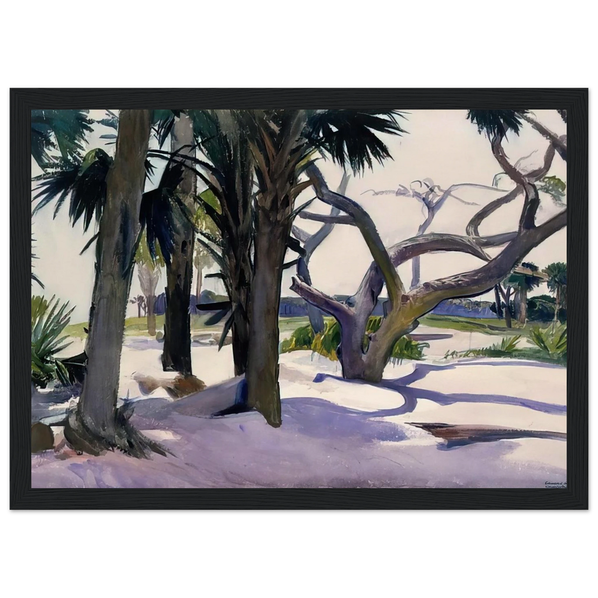 Folly Beach, Charleston, South Carolina Framed Poster | Edward Hopper Framed Prints Wall Art | Edward Hopper Print