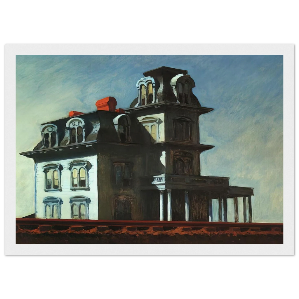 House by the Railroad Framed Poster | Edward Hopper Framed Prints Wall Art | Edward Hopper Print