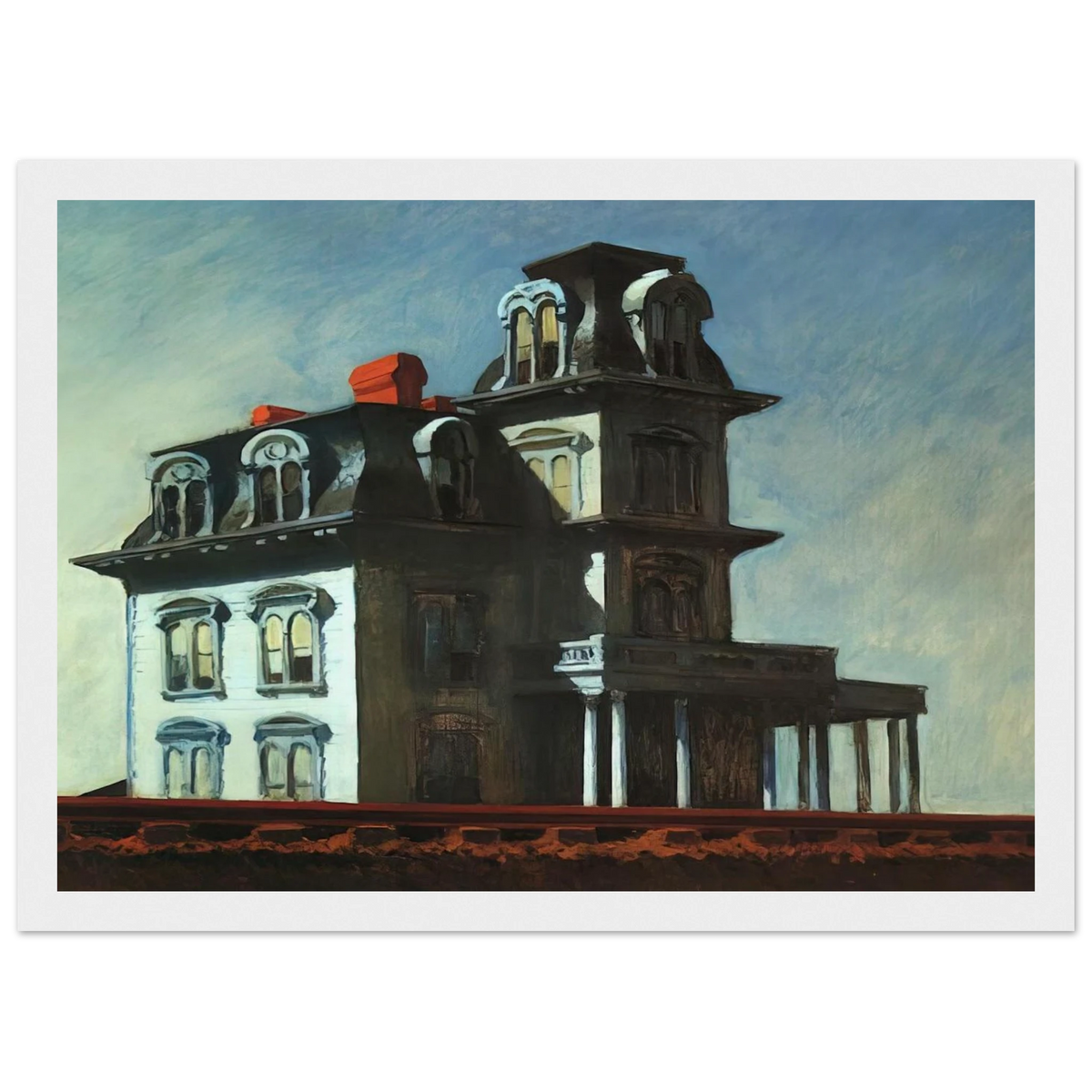 House by the Railroad Framed Poster | Edward Hopper Framed Prints Wall Art | Edward Hopper Print