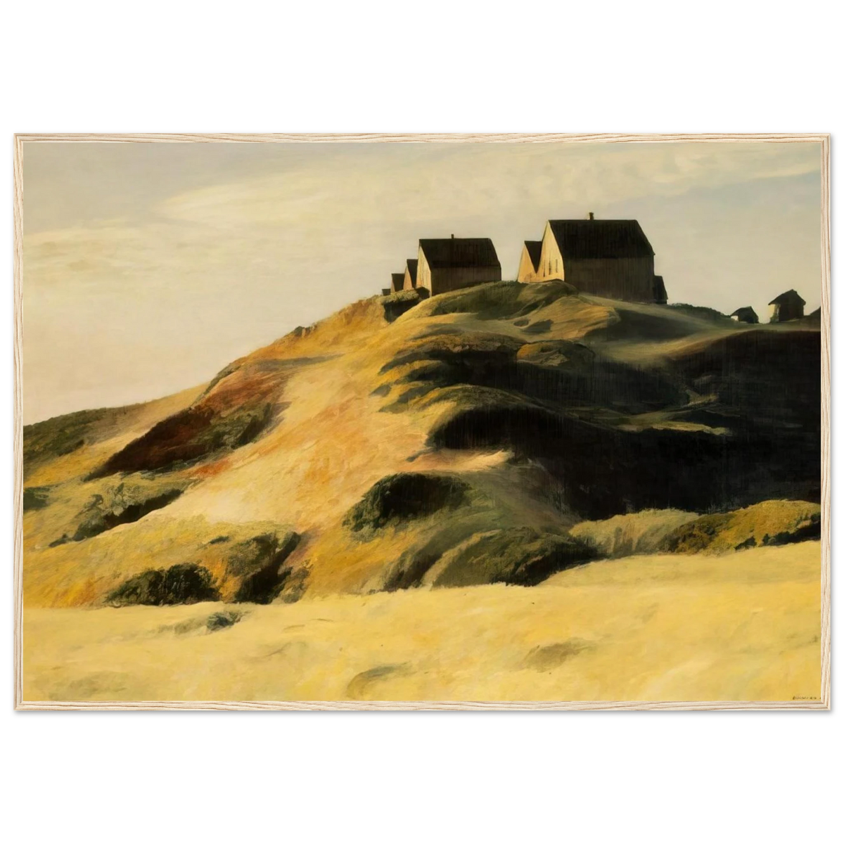 Corn Hill Framed Poster | Edward Hopper Framed Prints Wall Art | Edward Hopper Print