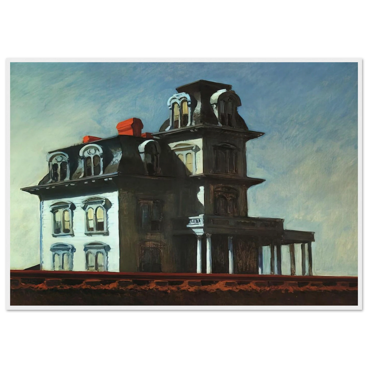 House by the Railroad Framed Poster | Edward Hopper Framed Prints Wall Art | Edward Hopper Print