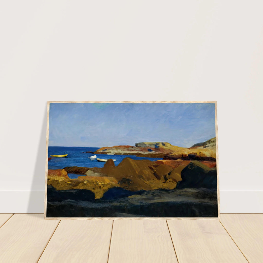 Cove at Ogunquit Framed Poster | Edward Hopper Framed Prints Wall Art | Edward Hopper Print