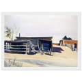 Adobes and Shed, New Mexico Framed Poster | Edward Hopper Framed Prints Wall Art | Edward Hopper Print