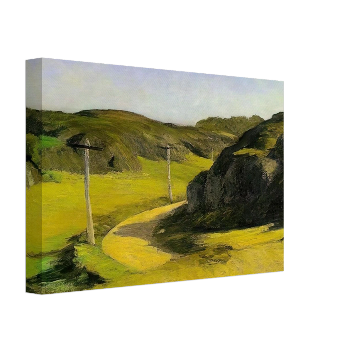 Road in Maine Canvas | Edward Hopper Canvas | Edward Hopper Print