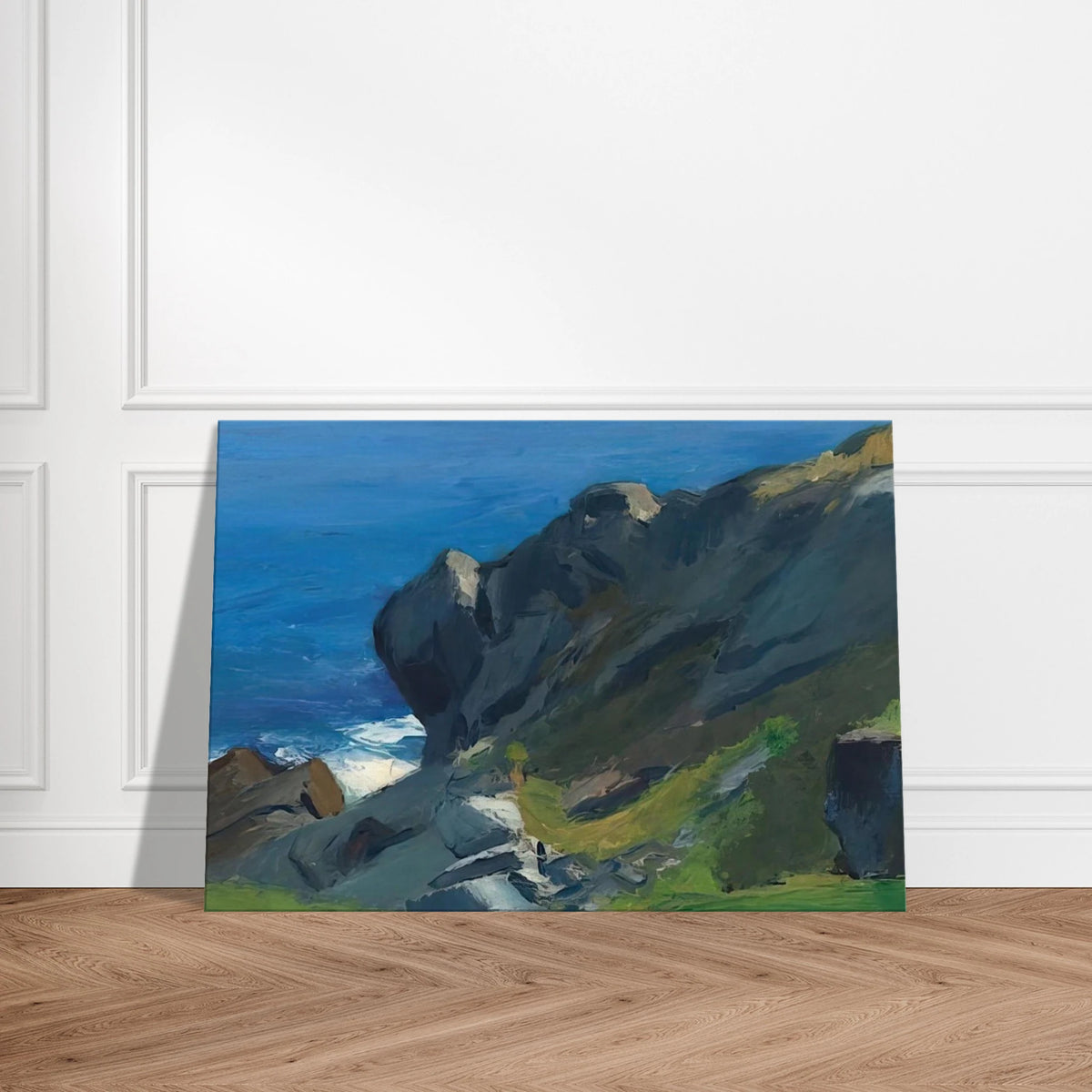 Rocky Shore and Sea Canvas | Edward Hopper Canvas | Edward Hopper Print