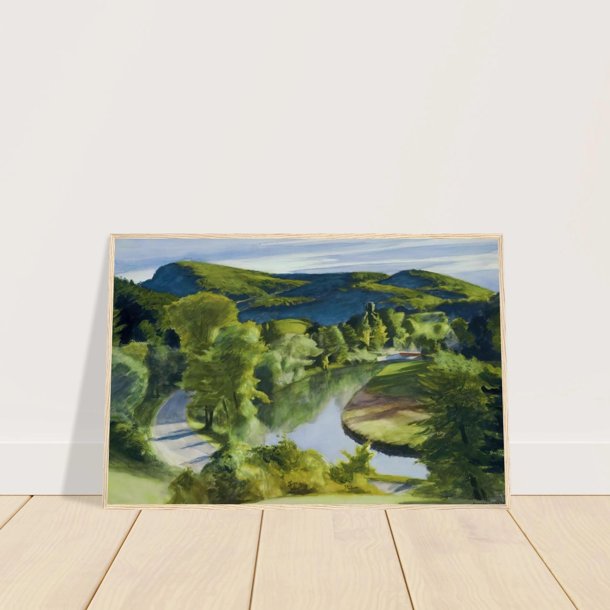First Branch of the White River, Vermont Framed Poster | Edward Hopper Framed Prints Wall Art | Edward Hopper Print