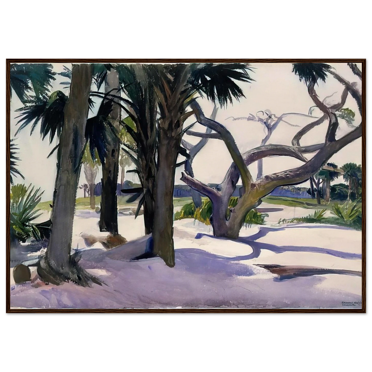 Folly Beach, Charleston, South Carolina Framed Poster | Edward Hopper Framed Prints Wall Art | Edward Hopper Print