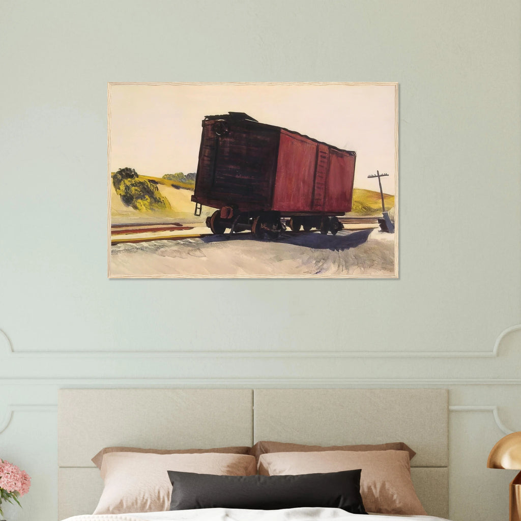 Freight Car at Truro Framed Poster | Edward Hopper Framed Prints Wall Art | Edward Hopper Print