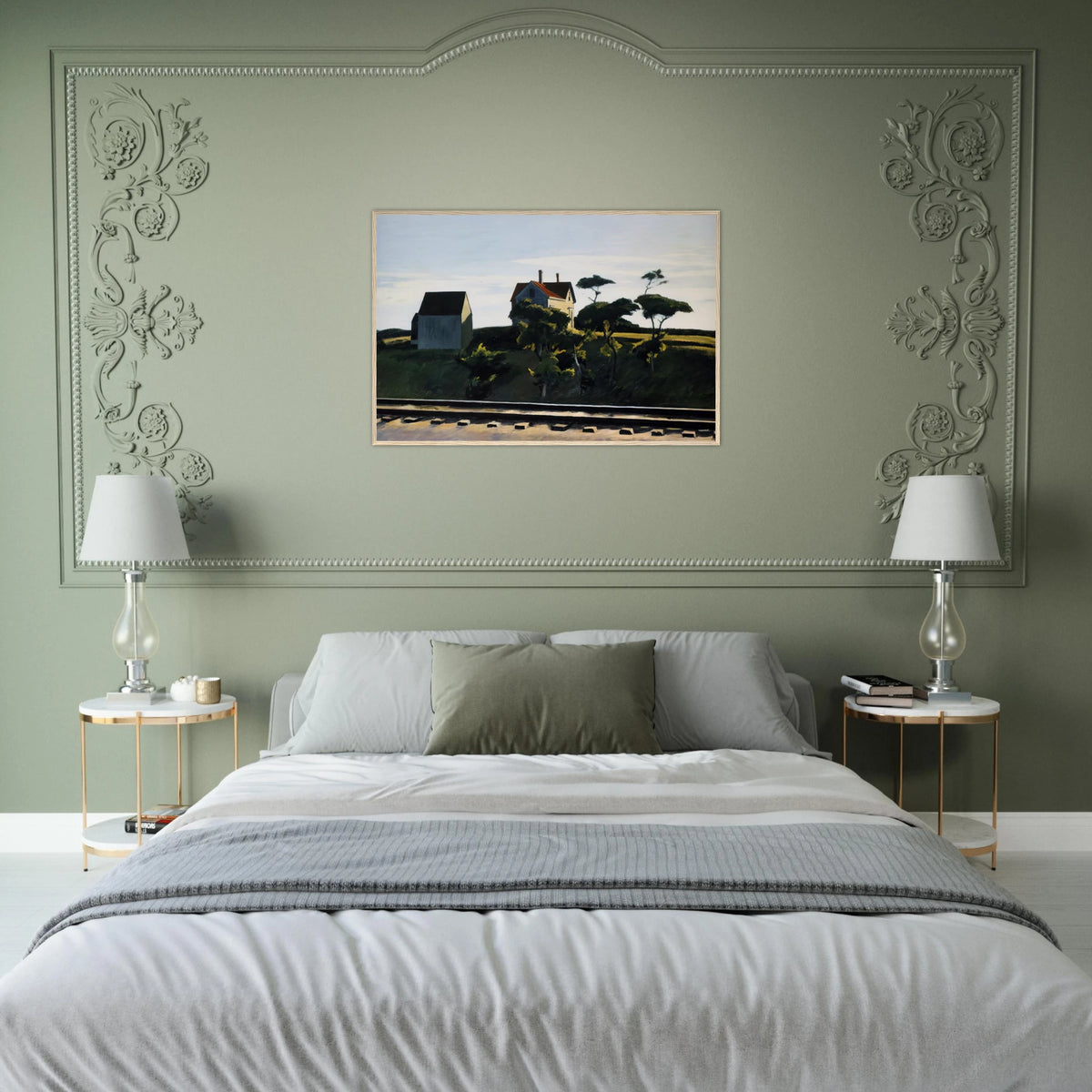 New York, New Haven and Hartford Framed Poster | Edward Hopper Framed Prints Wall Art | Edward Hopper Print