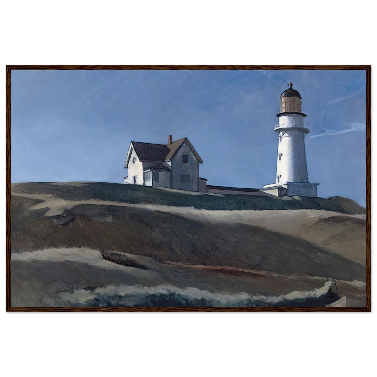 Lighthouse HIll Framed Poster | Edward Hopper Framed Prints Wall Art | Edward Hopper Print