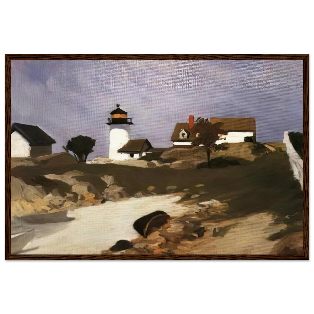 Squam Light Framed Poster | Edward Hopper Framed Prints Wall Art | Edward Hopper Print