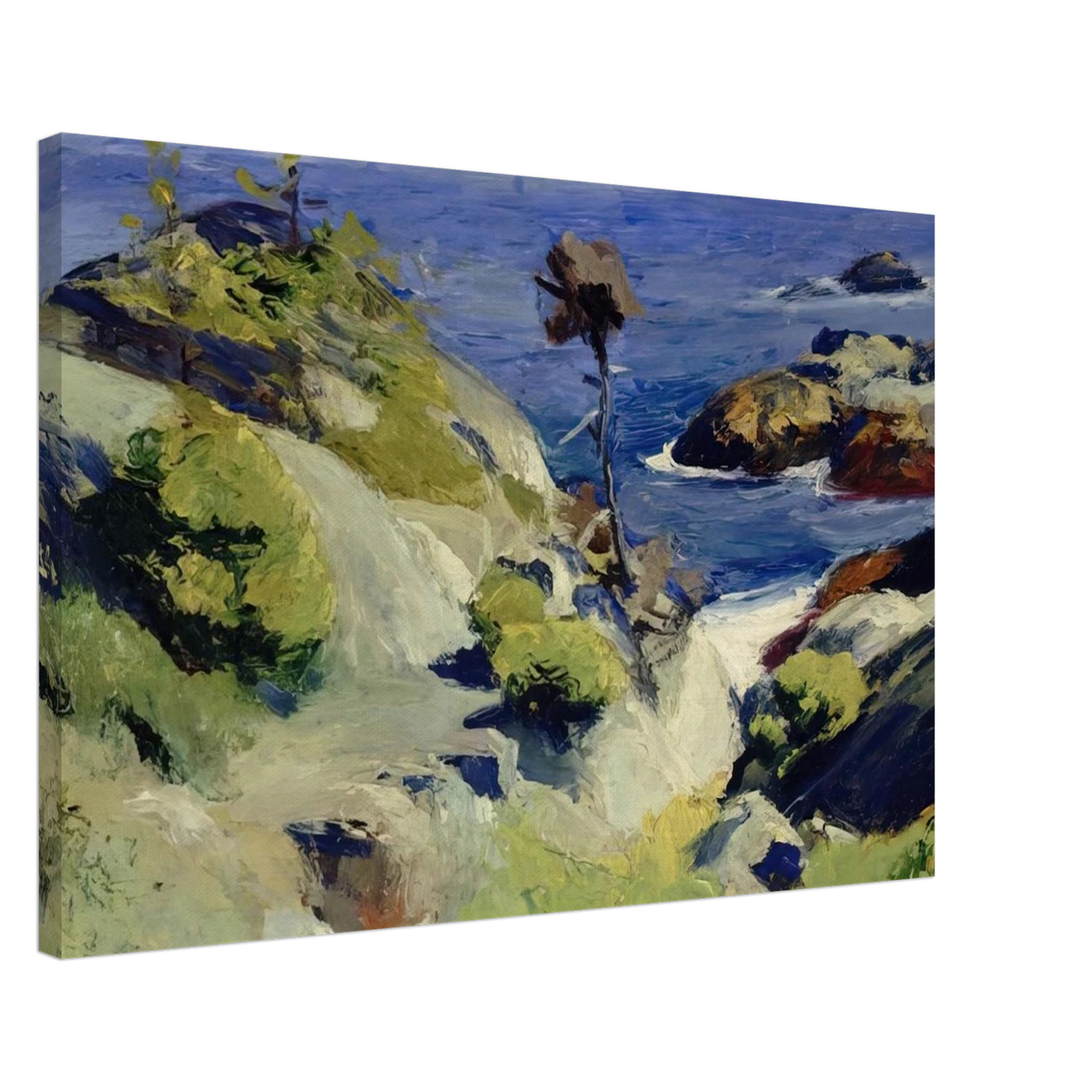 Monhegan Landscape Canvas | Edward Hopper Canvas | Edward Hopper Print