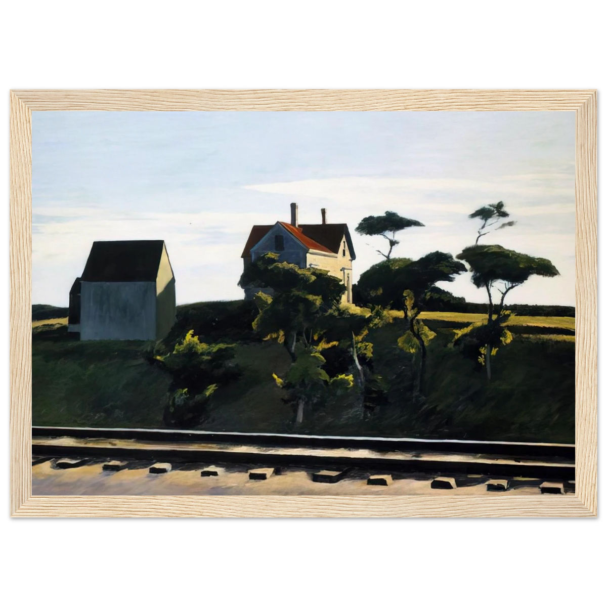 New York, New Haven and Hartford Framed Poster | Edward Hopper Framed Prints Wall Art | Edward Hopper Print
