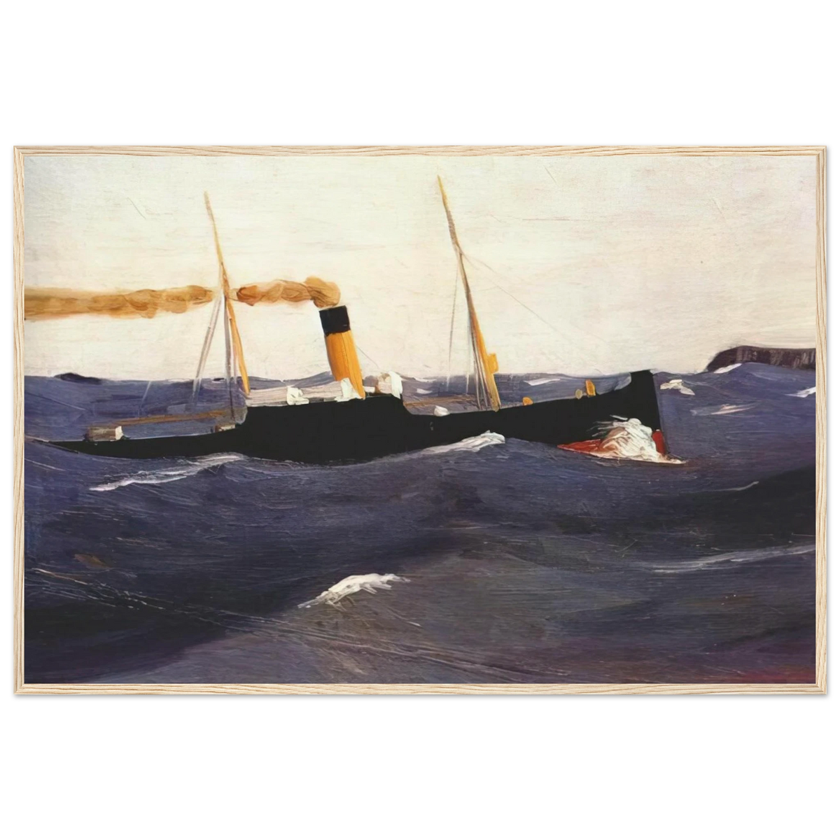 Tramp Steamer Framed Poster | Edward Hopper Framed Prints Wall Art | Edward Hopper Print