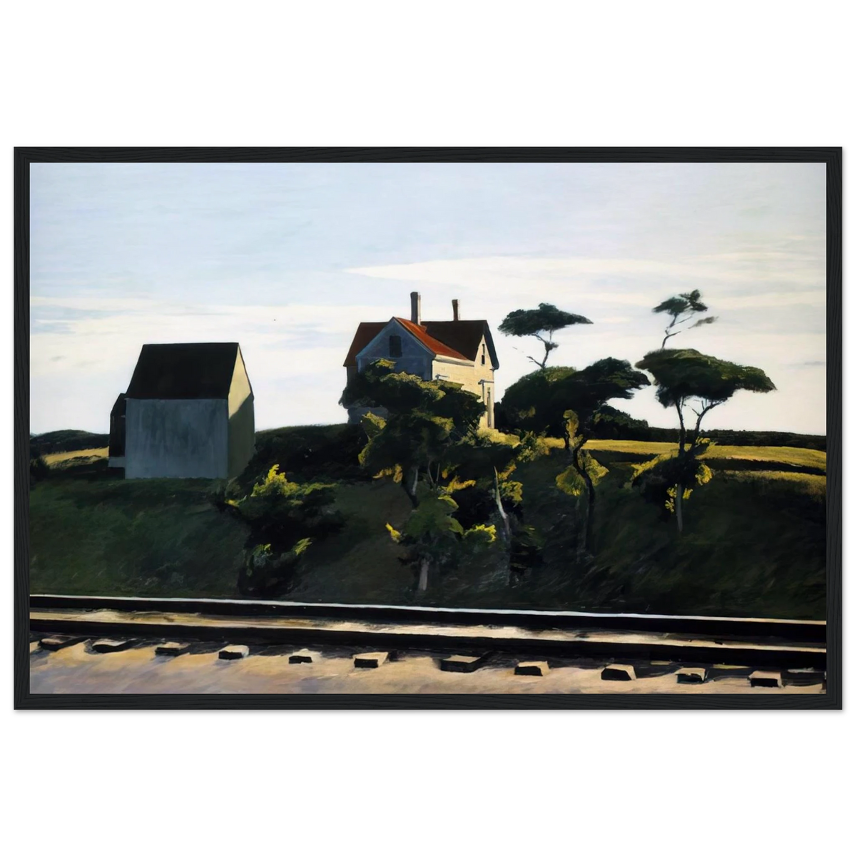 New York, New Haven and Hartford Framed Poster | Edward Hopper Framed Prints Wall Art | Edward Hopper Print