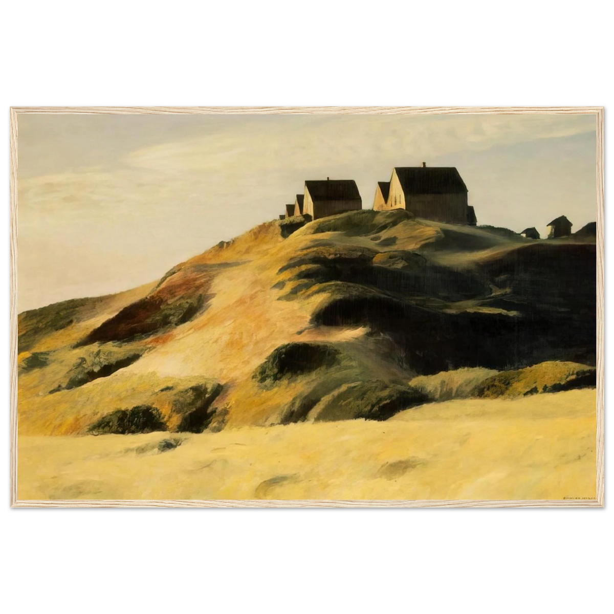 Corn Hill Framed Poster | Edward Hopper Framed Prints Wall Art | Edward Hopper Print