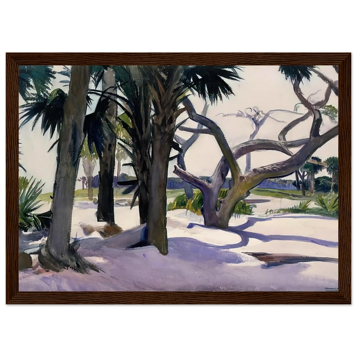 Folly Beach, Charleston, South Carolina Framed Poster | Edward Hopper Framed Prints Wall Art | Edward Hopper Print