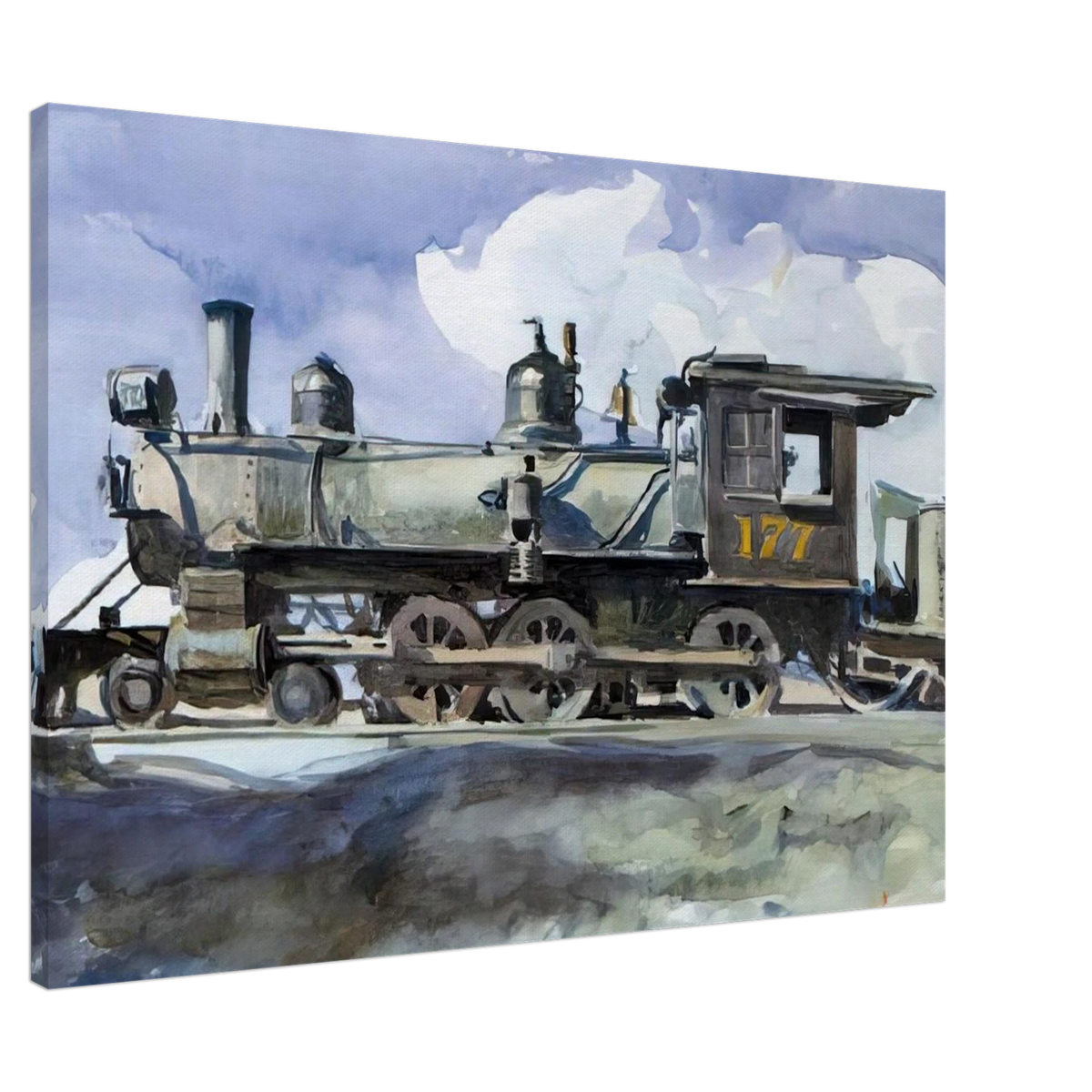 D. and R. G. Locomotive Canvas | Edward Hopper Canvas | Edward Hopper Print