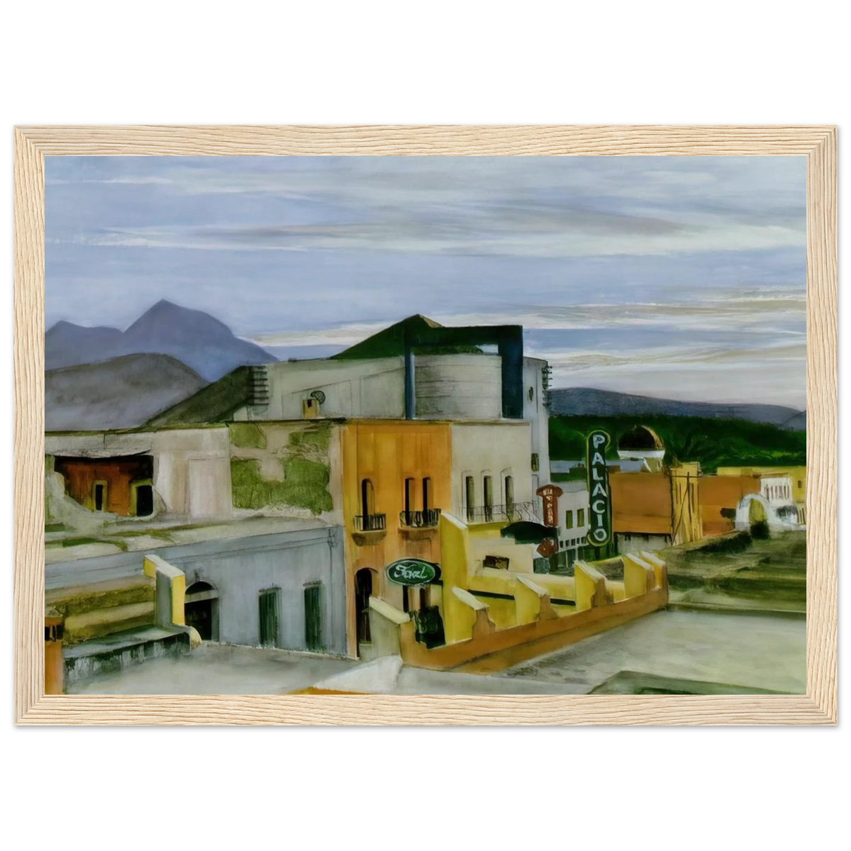 El Palacio Framed Poster | Edward Hopper Framed Prints Wall Art | Edward Hopper Print