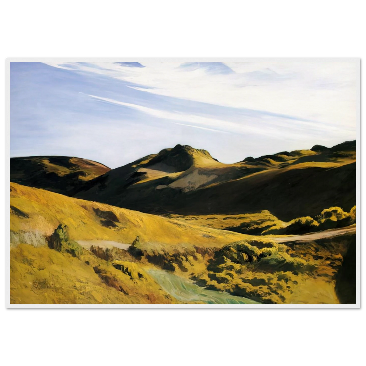 The Camel s Hump Framed Poster | Edward Hopper Framed Prints Wall Art | Edward Hopper Print