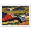 Cobbs Barns and Distant Houses Framed Poster | Edward Hopper Framed Prints Wall Art | Edward Hopper Print