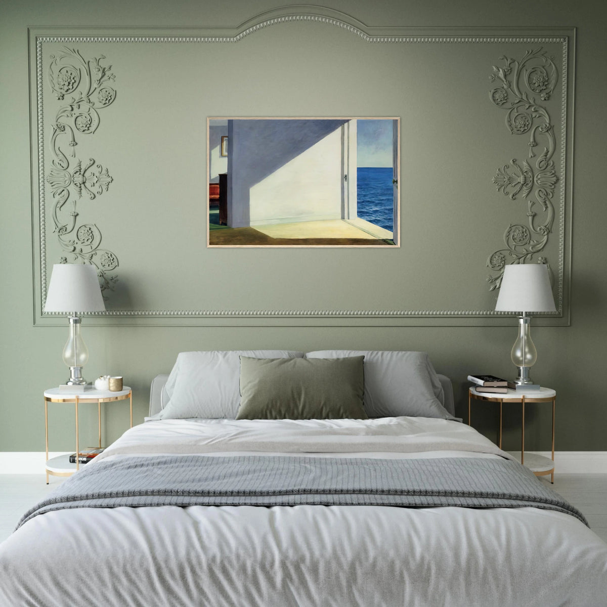 Rooms By The Sea Framed Poster | Edward Hopper Framed Prints Wall Art | Edward Hopper Print