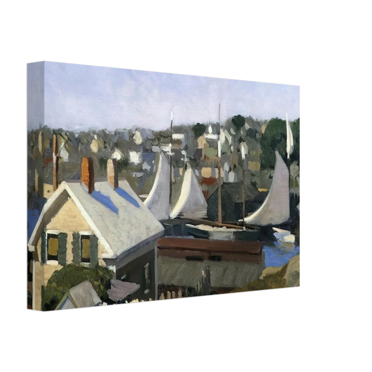 Gloucester Harbor Canvas | Edward Hopper Canvas | Edward Hopper Print