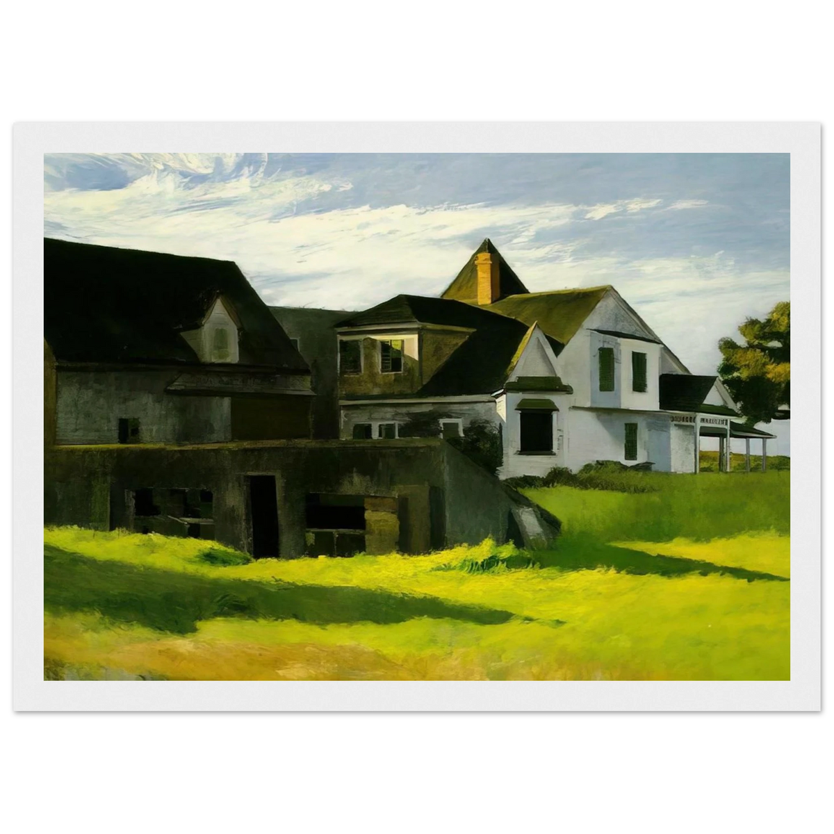 Cape Cod Afternoon Framed Poster | Edward Hopper Framed Prints Wall Art | Edward Hopper Print