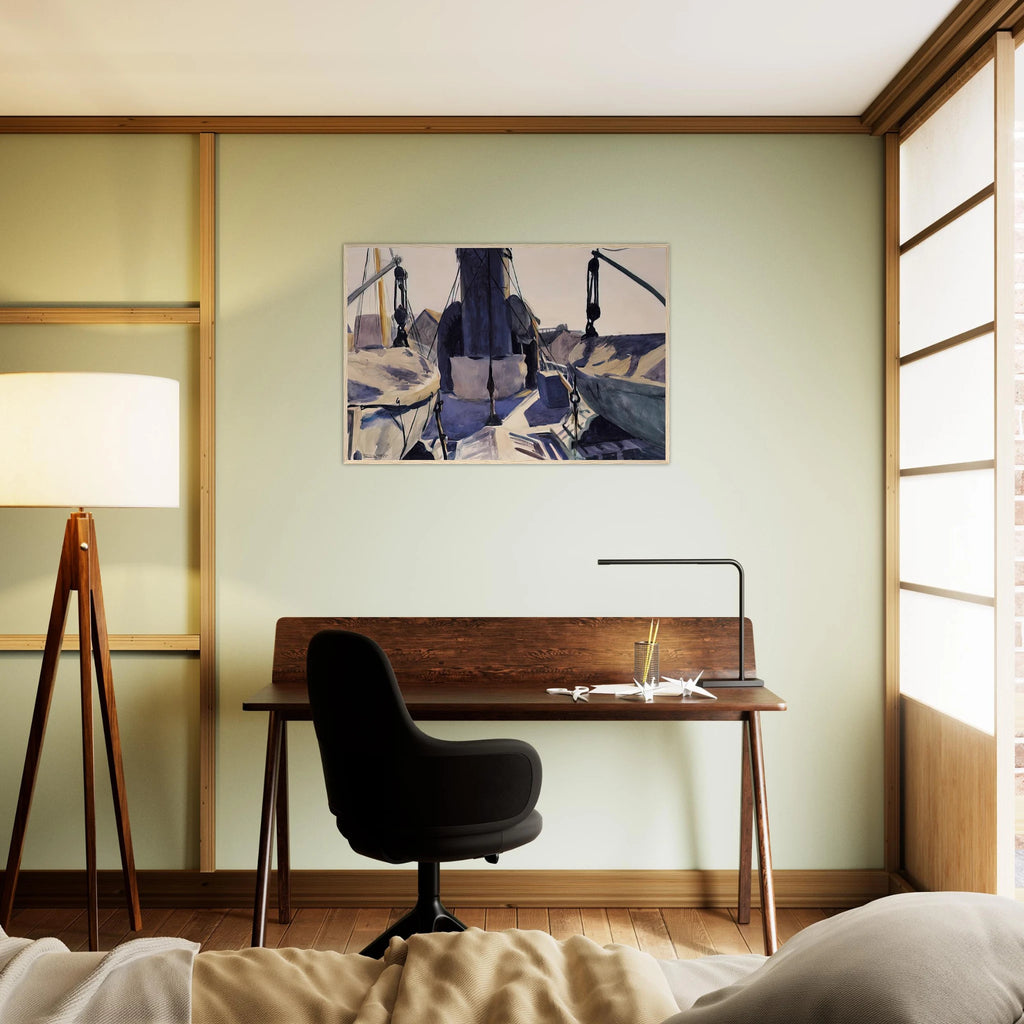 Funnel of Trawler Framed Poster | Edward Hopper Framed Prints Wall Art | Edward Hopper Print